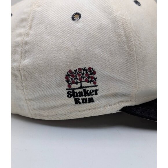 Vintage New Era Titleist Shaker Run Leather Strap Back Hat White Black VTG USA - Picture 4 of 7
